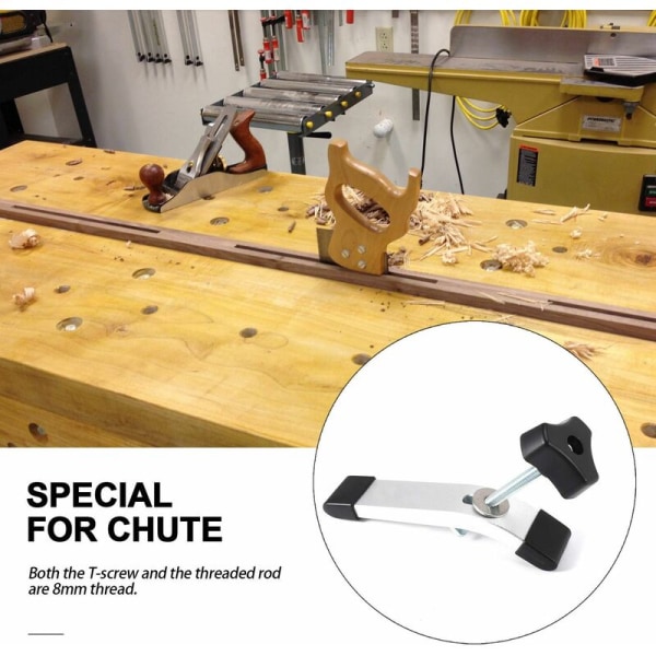 Metall Action Hållklämma Set, 8mm för T-Spår T-Spår DIY Snickeri S18
