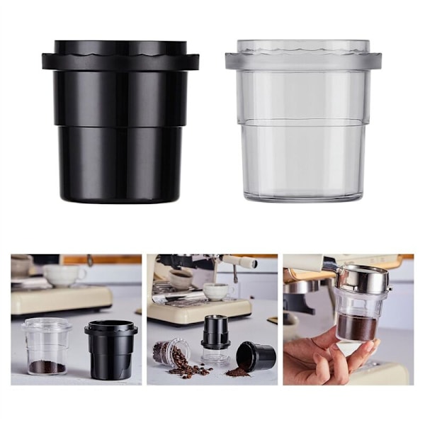 Plastdoseringskopp för kaffe, Baristatillbehör, Doseringskopp för 58 mm kaffesniffkopp, Pulverdispenser, Transparent