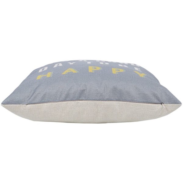 Sofa Bed Home Cafe Dekor Pudebetræk Pudebetræk Melange Usynlig Lynlås Lukning 45cmx45cm (Grå)