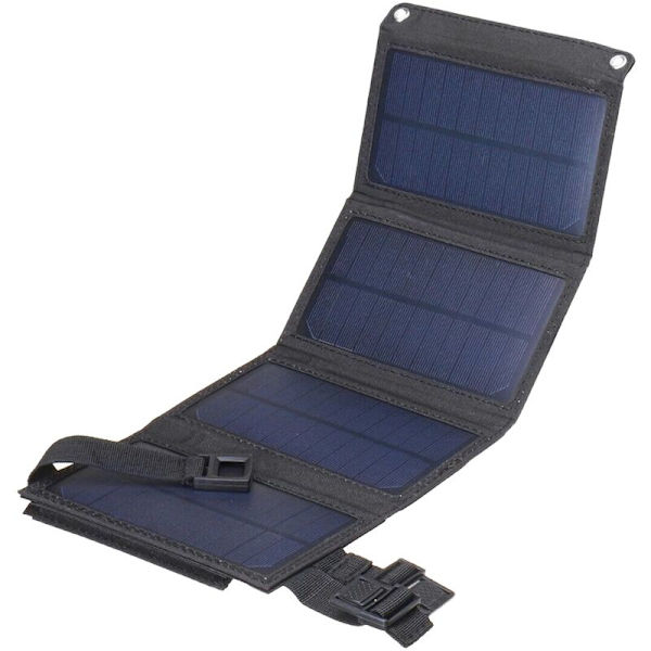 20W 5V Vikbar Solpanel Cell Laddare Utomhus Bärbar Vikbar Vattentät Solpanel Kit för Telefonladdning (A)