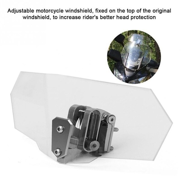 Universal Motorcykel Vindafbøjer Clip på Vindskærm Udvidelser 20CM til Nmax155 PCX150 X-ADV