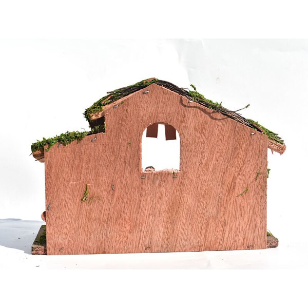 Tradisjonell Julekrybbe, Elegant Profil Julekrybbe Sett, Harpiks Tre Hjemme Julekrybbe Sett, Juledekorasjon Bordutstilling Ornament - 16x7.5x1