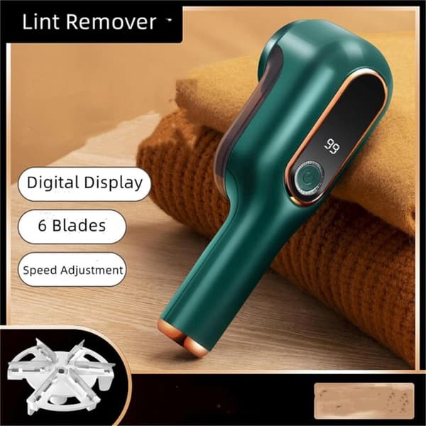 Oppladbar elektrisk lofjerner, lofjerner, smart digital display barbermaskin, hvit