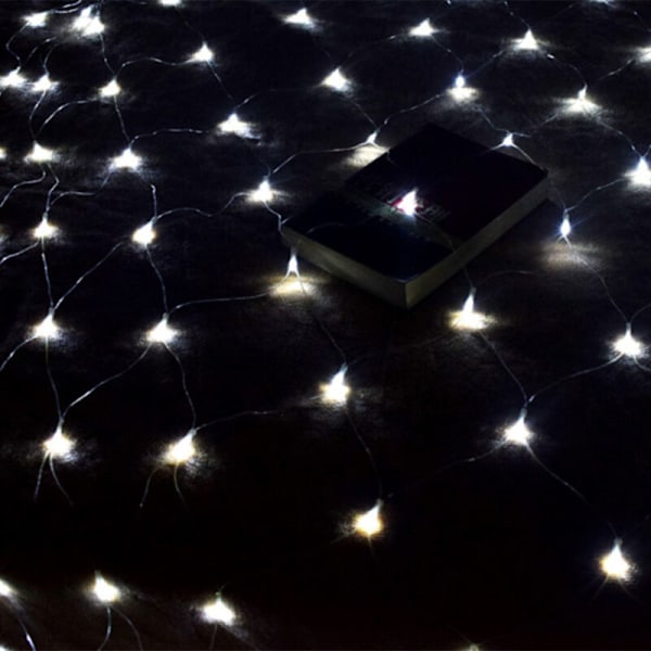 Jouluverkkokoristeet 320 LED 9.8' x 6.5' 8 Tilaa Pistorasiaan Pensas Puutarha Juhla Hääpäivä Juhlat valkoinen