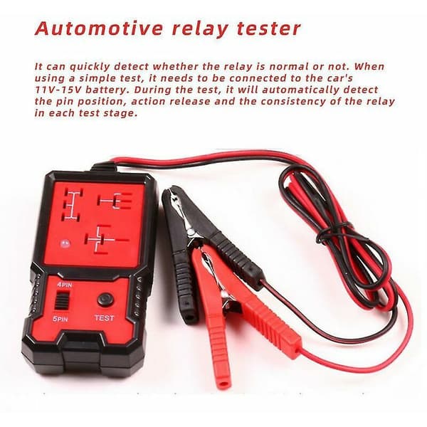 Universal elektronisk bilrelétester, egnet for bilbatteritestere