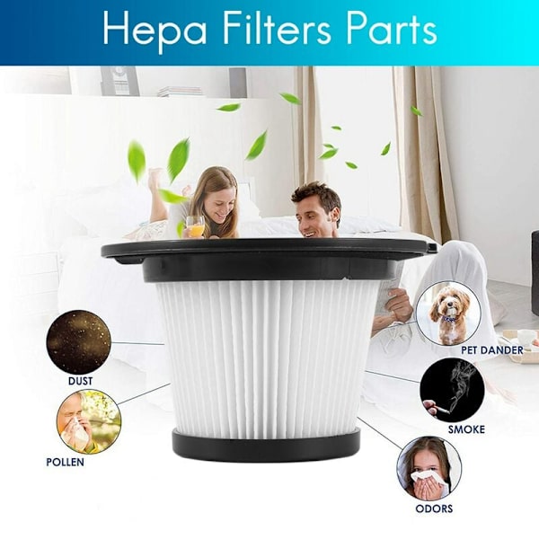 Set med 3 HEPA-ersättningsfilter kompatibla med MOOSOO K17 sladdlös dammsugare