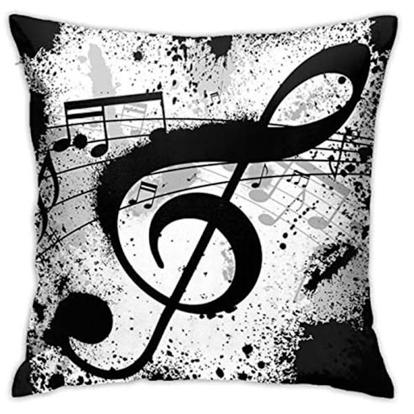 Musiikkinuottityynynpäällinen Tyynynpäällinen New-Living-sarja Kaksisuuntainen koristetyyny-Design,D