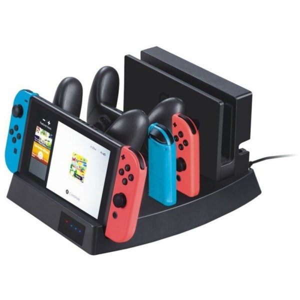 Laddningsstation Dockningsstation för Switch Pro Controller USB Multifunktionsladdare