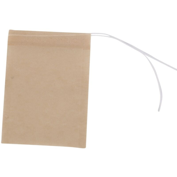 500-pack tepåsar, engångspapper tepåsar med snöre för löst te, kaffe (Färg )