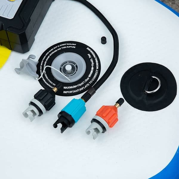 Oppblåsbar båt Sup pumpe adapter standard Schrader konvensjonell luftpumpe luftventil adapter eikerplate feste