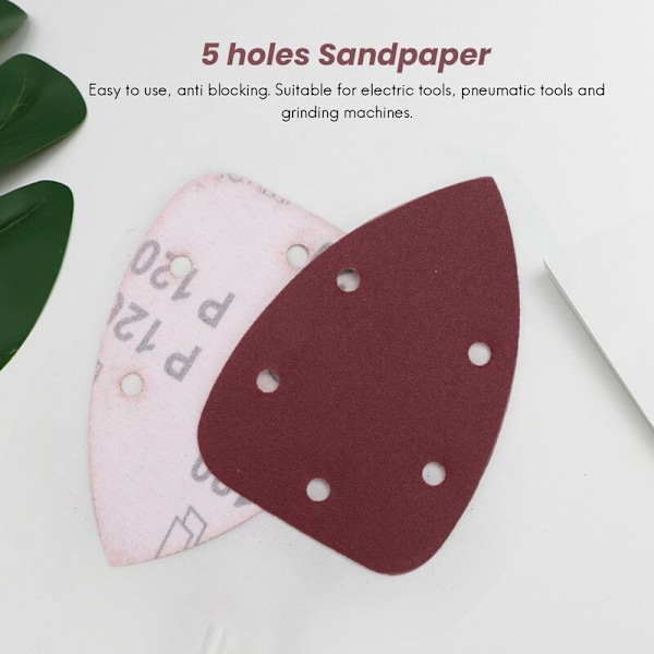 30 st 60 80 120 Grit Sandpapper Sandpapper för Black and Decker Sander