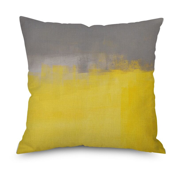 Keltainen abstrakti koristetyynyt sisustus sohvatyynynpäällinen tyyny 45X45Cm