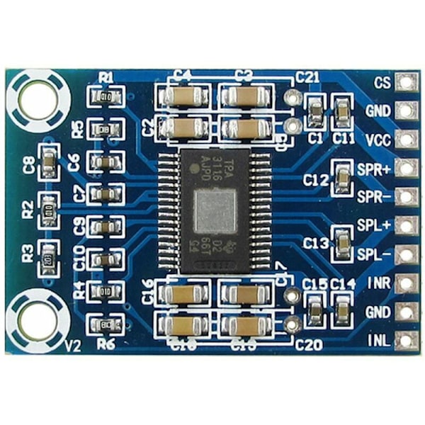 TPA3116D2 Mini Digitaalinen Audio Stereo Vahvistin Piirilevy, Kaksikanavainen 50W Luokan D AMP Vahvistinmoduuli DC 12-24V