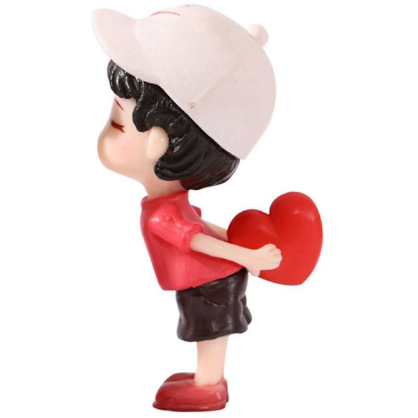 2 stk. Figurer Par Miniature Kontor Hjem Indretning Mennesker Dreng Pige Model Prinsesse Fe Figuriner Gave
