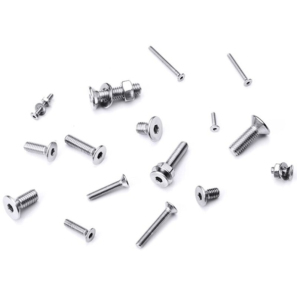 884 st Hexagon Hex Pan Head Skruv M2 M3 M5 Rostfritt Stål Maskinmutter Bult Cap Socket