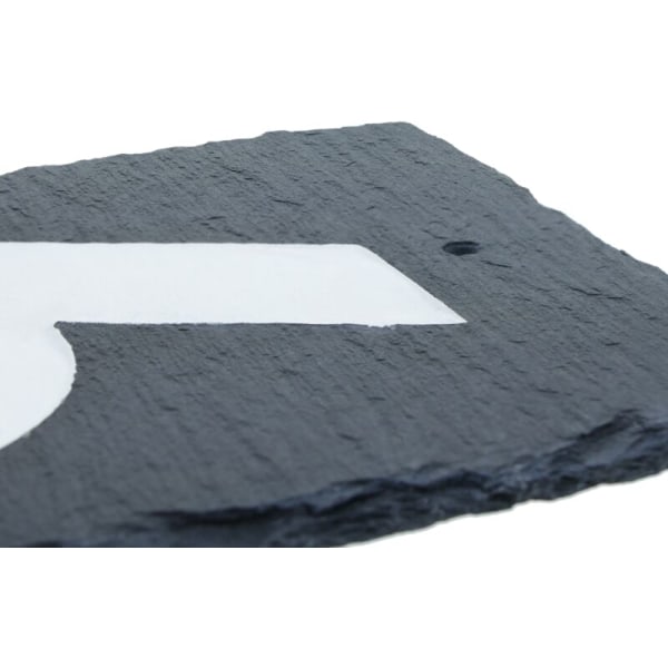 Nummer 0 i skiffer 180x120mm märkning