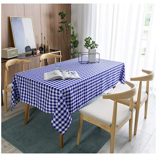 Rektangulär Rutiga Duks - Fläcktålig Rutiga Duks, Vattentät och Tvättsäker för Utomhuspicknick, Semestermiddag (6 Storlekar, 5 Färger)
