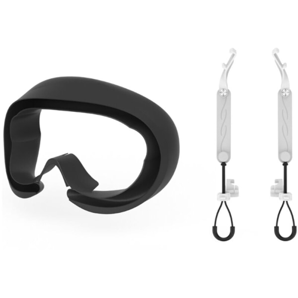 VR-håndtagsremme til Pico 4 VR-gaming-headset-controller-bælter, lyslækkende ansigtspude, VR-tilbehør - sort
