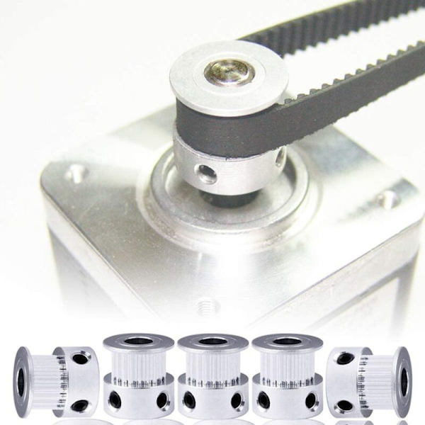 5 stk. 20 Tands 10 mm Bredde Aluminium Legering Timing Belt GT2 Trinse Passer til CR10 CR6 SE 3D Printer (8 mm Hul)
