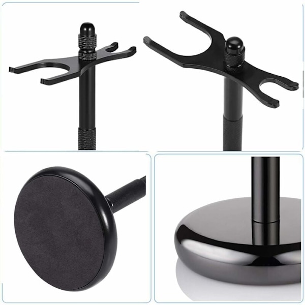 Chrome Razor Brush Holder Razor Stand (Sort)-Fei Yu