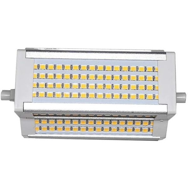 R7S LED-pære 50W Varmt Lys Dimbar 3000k Dobbel Endet J118 J-Type 118mm 4.64 LED Flomlys 5000LM 500W Ekvivalent Halogen Gatebelysning 200 Grader