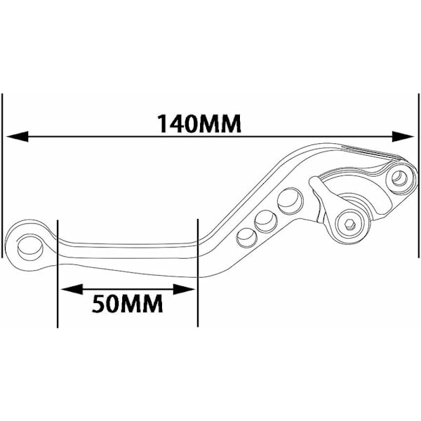 Säädettävät lyhyet jarru- ja kytkinkahvat Jarrukahva Fz6 Fazer Fz6R Fz8 Mt-07 Fz-07 Fz1 Fazer Xj6 Diversion Mt-09/Sr/Fz-09 Xsr 700 Abs Xsr 900 Abs X