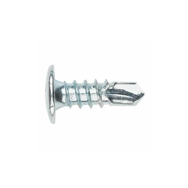 100 kpl itseporaavia peltiruuveja Ø4.2x19mm, suuret kuperat päät - PH/ristiura - sinkitty teräs - kiinnitys