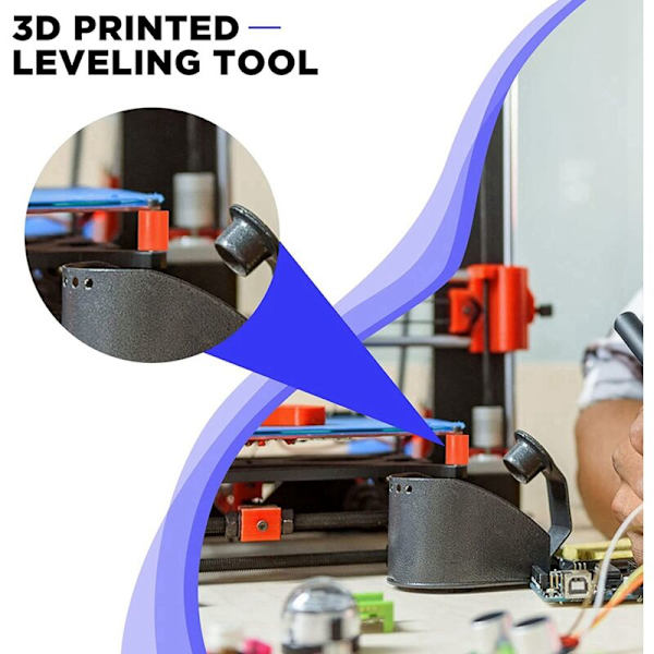 12 stk 3D-printer Opvarmet Seng Silikon Nivellerings Puder Varmebestandig Solid Sengsstøtte Kompatibel med -10 3 Connect