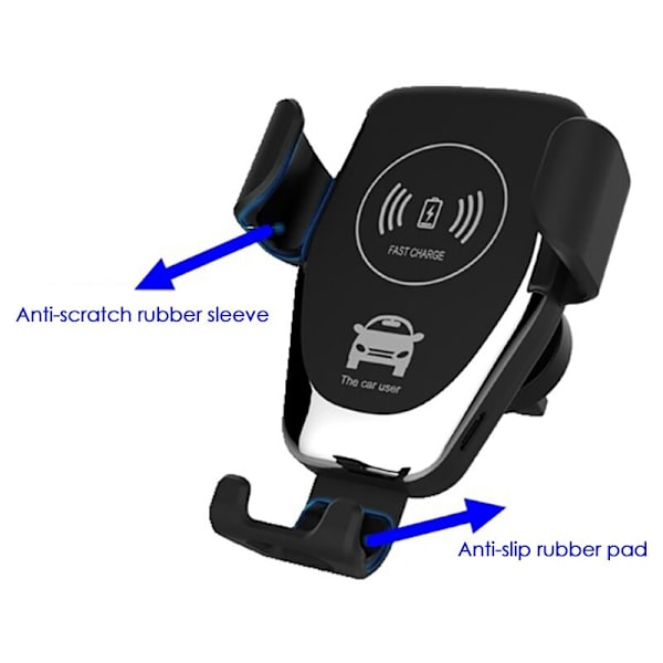Biltelefonholder Justerbart Ventilasjonshull 360 ​​Graders Rotasjon for 4-7 Tommers Smart