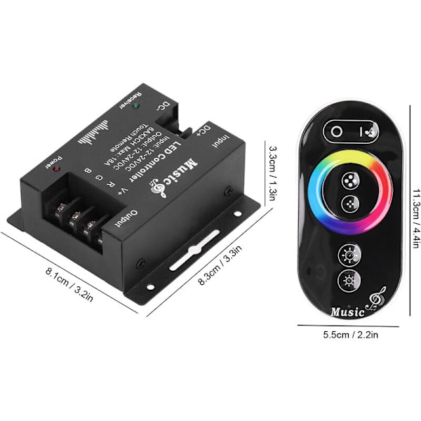 RGB-valonohjain, korkeaherkkyinen RF-kapasitiivinen kosketus LED-ohjain kotiin ja baariin
