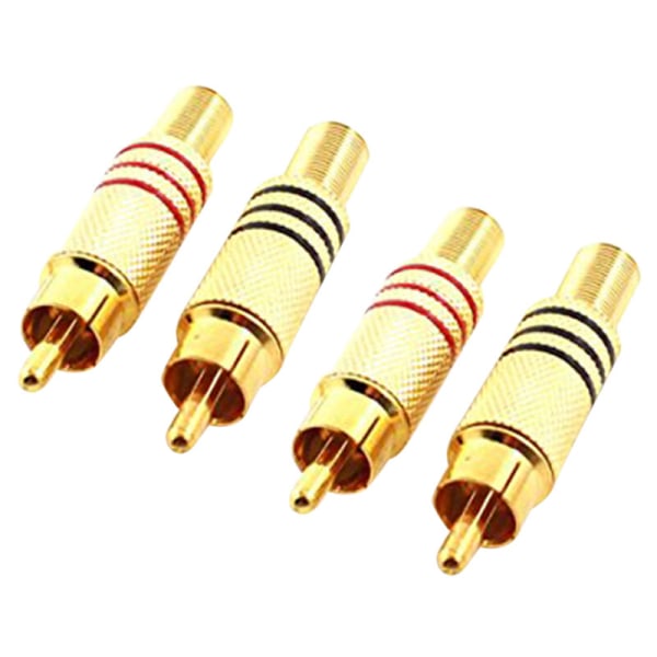 Connectors Adapters RCA male spring AV plug 25 pairs