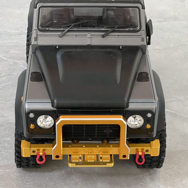 Metallstötfångare och bakre för TRX4 -4 Axial SCX10 90046 AXI03007 MN999 1/10 Fjärrkontrollbil Uppgraderingsdelar,D