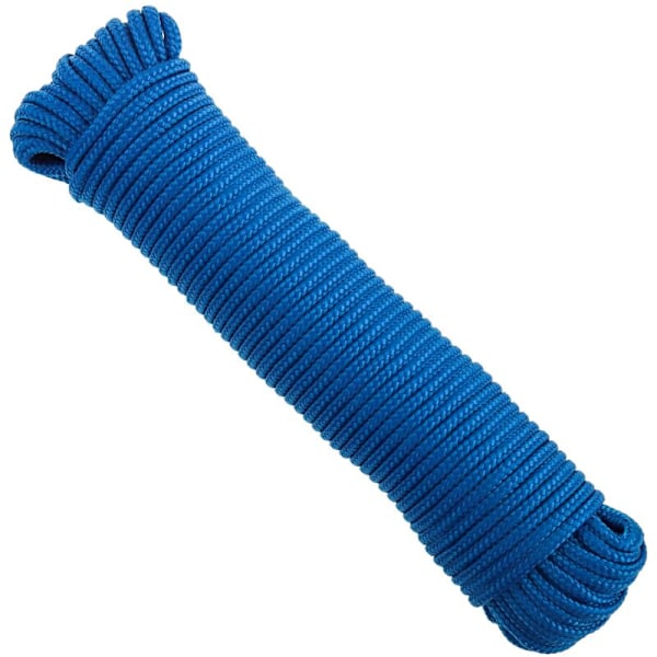 Blå PP-multifilament flätad designrep 10m x 3mm