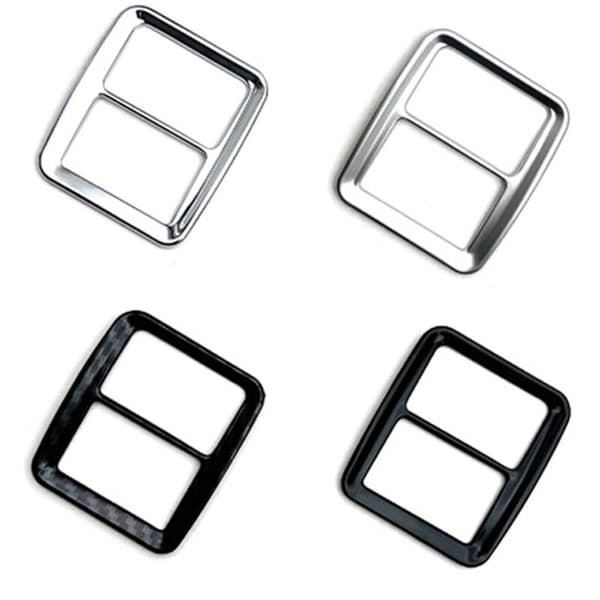 Auto Matte Silver Hazard Warning Light Frame Switch Cover Trim ATRAI/ CARGO 2022+