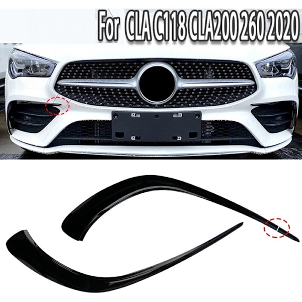 4 kpl auton ja takapuskurin spoileri Canard Trim - CLA C118 CLA200 260 2020+