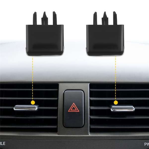 2X Senter Side Air Vent Outlet Tab Clips, AC Vent Justering Spenne Reparasjon For 2009-2013