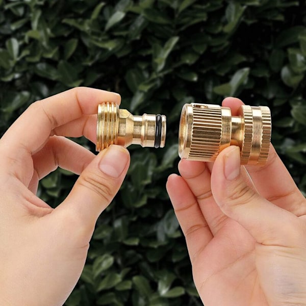 Have Connector til haveslange: Slangekoblinger frigiver slangekobling, 3/4 tommer han-slangekoblinger 2 sæt