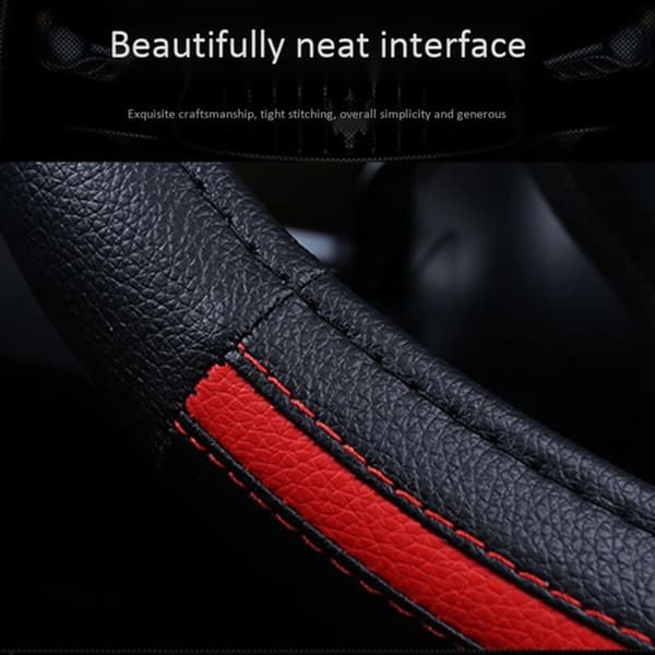 Bilstylingshjulnav Deksel Fire Sesonger Universal Auto 38CM (Svart Ris)