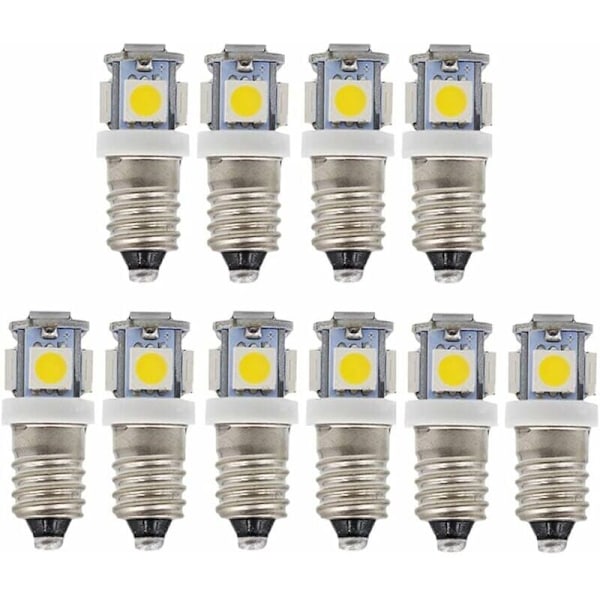 LED-lampor E10 9 V kallvit 5SMD 0,5 W - 10-pack
