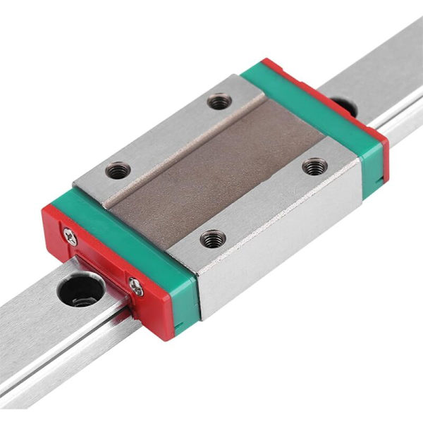 250mm Lineær skinne, Walfront lineær skinner med vognblok til DIY 3D-printer og CNC-maskine (250mm)