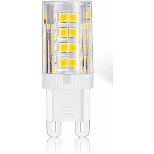 G9 LED-lampor, Varmvit 3000K 5W Ljus motsvarande 40W halogenlampor 420 lumen ej dimbar, 10-pack [Energiklass A+]