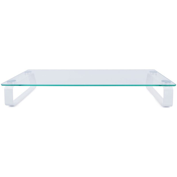Glas computer skærmsupport med to ben