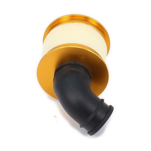 Åben aluminiumlegering svamp luftfilter 04104 til 1/10 RC hobbymodel nitrobil, guld