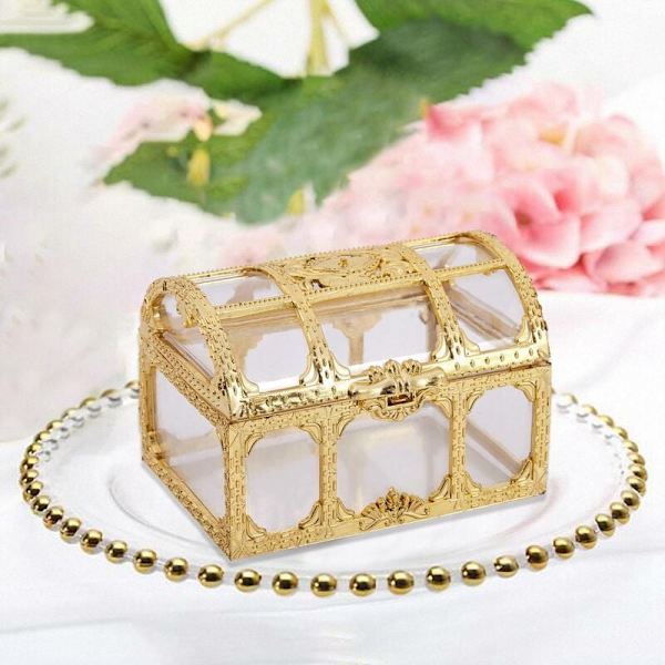 Mini godisringlåda örhängen halsband presentask födelsedagsfest bröllopsdekoration förpackning pärlförvaring guld S