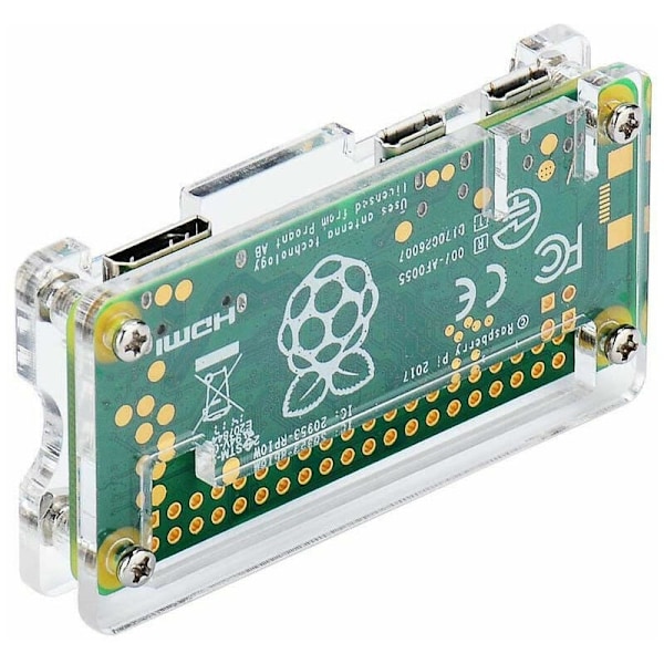 Akryl 4 i 1 Kit til Zero W og Pi Zero med Køleplade