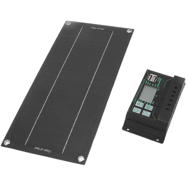 600W Solpanel Batteriladdningssats, 18V Bärbar Solcellsladdare för Bil Husbil