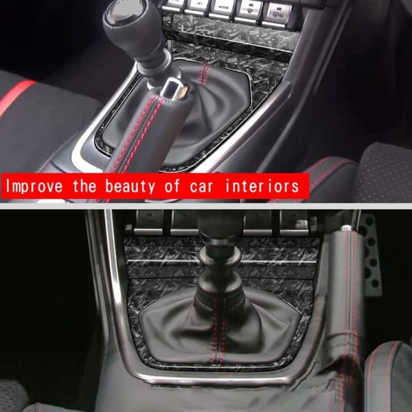 Til 2022 86 BRZ 2021-2023 Bil Central Control Gear Panel Frame Shift Panel Trim Cover Smede Korn