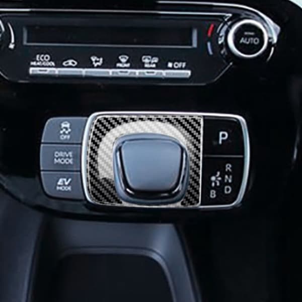 Bilfiber Central Control Gear Shift Panel Cover Trim Dekal Interiør Modifikation til AQUA 2021 2022 RHD
