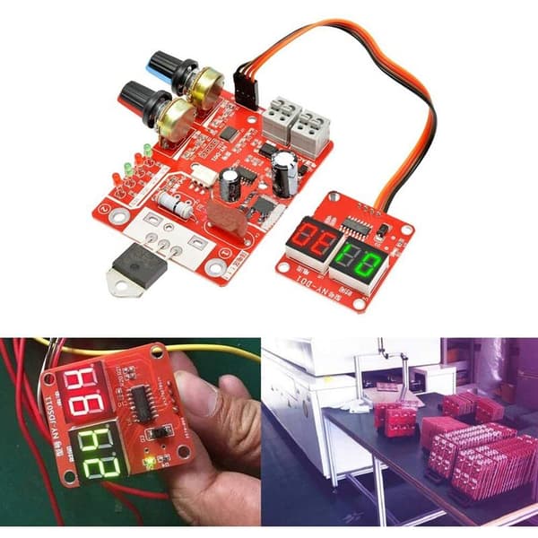 -D01 Digital Punktsvejsemaskine Kontrolpanel Svejserpanel Dele Transformator Controller Board AC 110V/220V (40A)