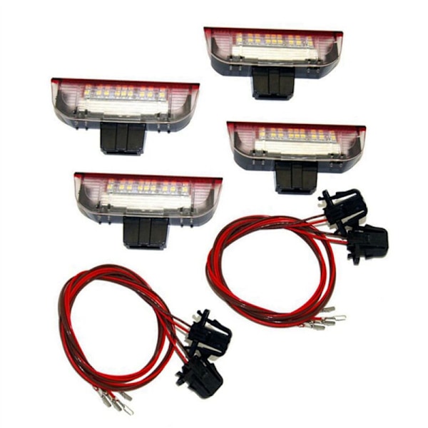 8 stk. LED-dør-advarselslys til bilserie, velkomstprojektor til Golf 6 7 MK5 MK6 B6 B7 CC